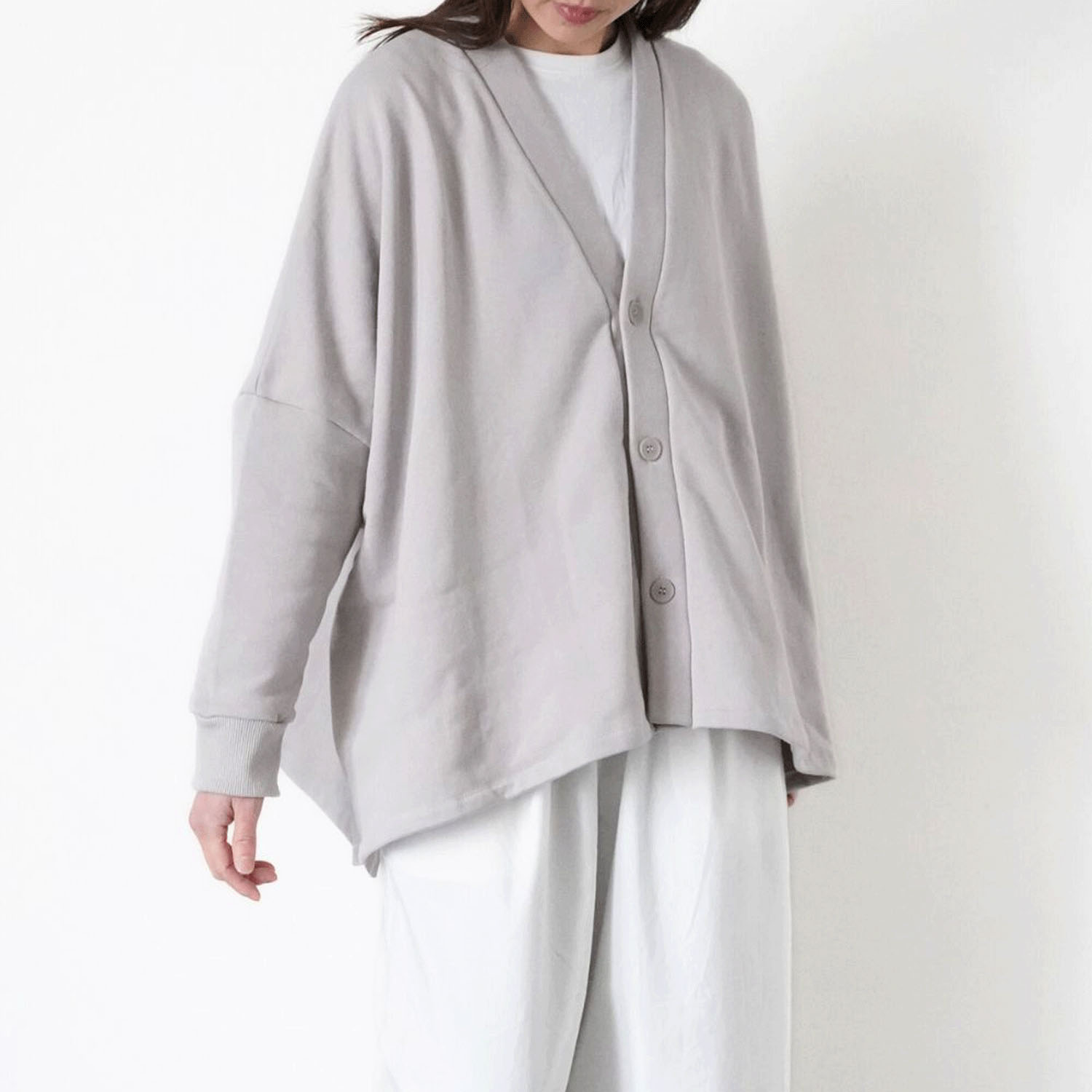 ciroc コーマ裏毛カーディガン - 画像1