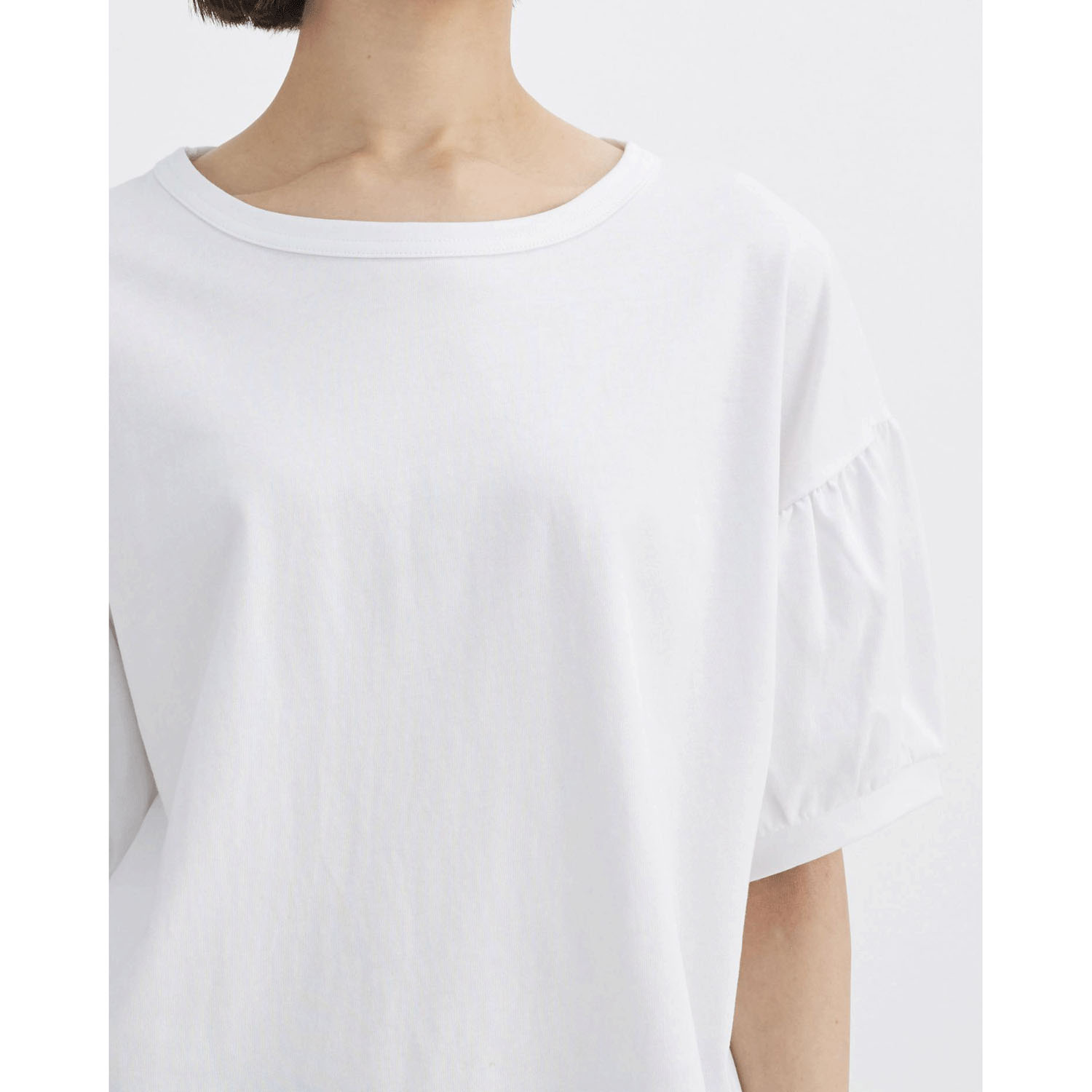 【ETONET限定】ATELIER EQUAL style コットン天竺ボリュームスリーブプルオーバー - 画像7