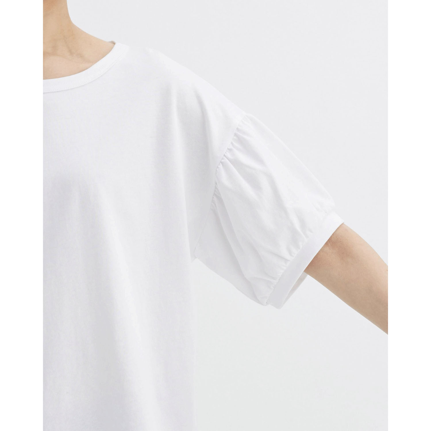 【ETONET限定】ATELIER EQUAL style コットン天竺ボリュームスリーブプルオーバー - 画像8