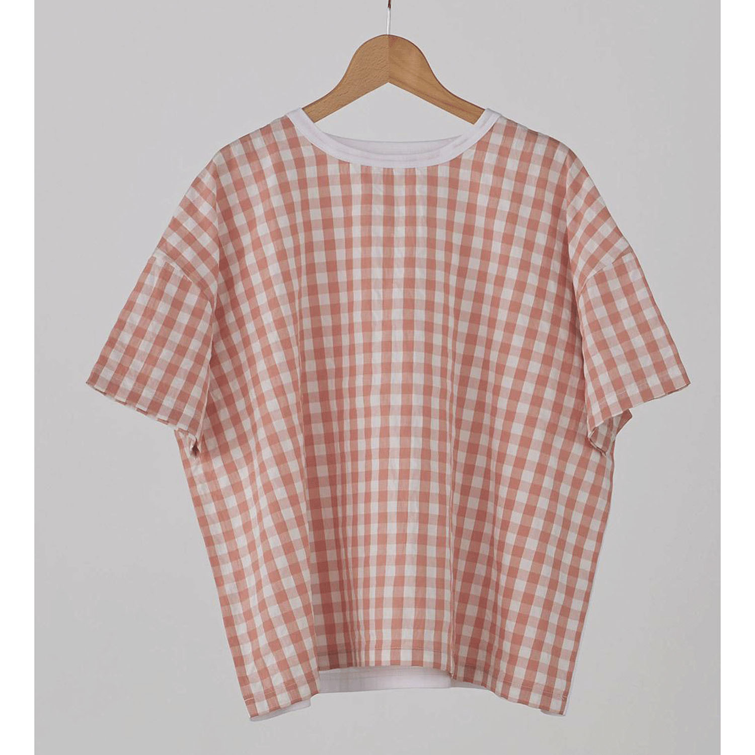 ATELIER EQUAL style ギンガムチェック天竺切替プルオーバー - 画像11