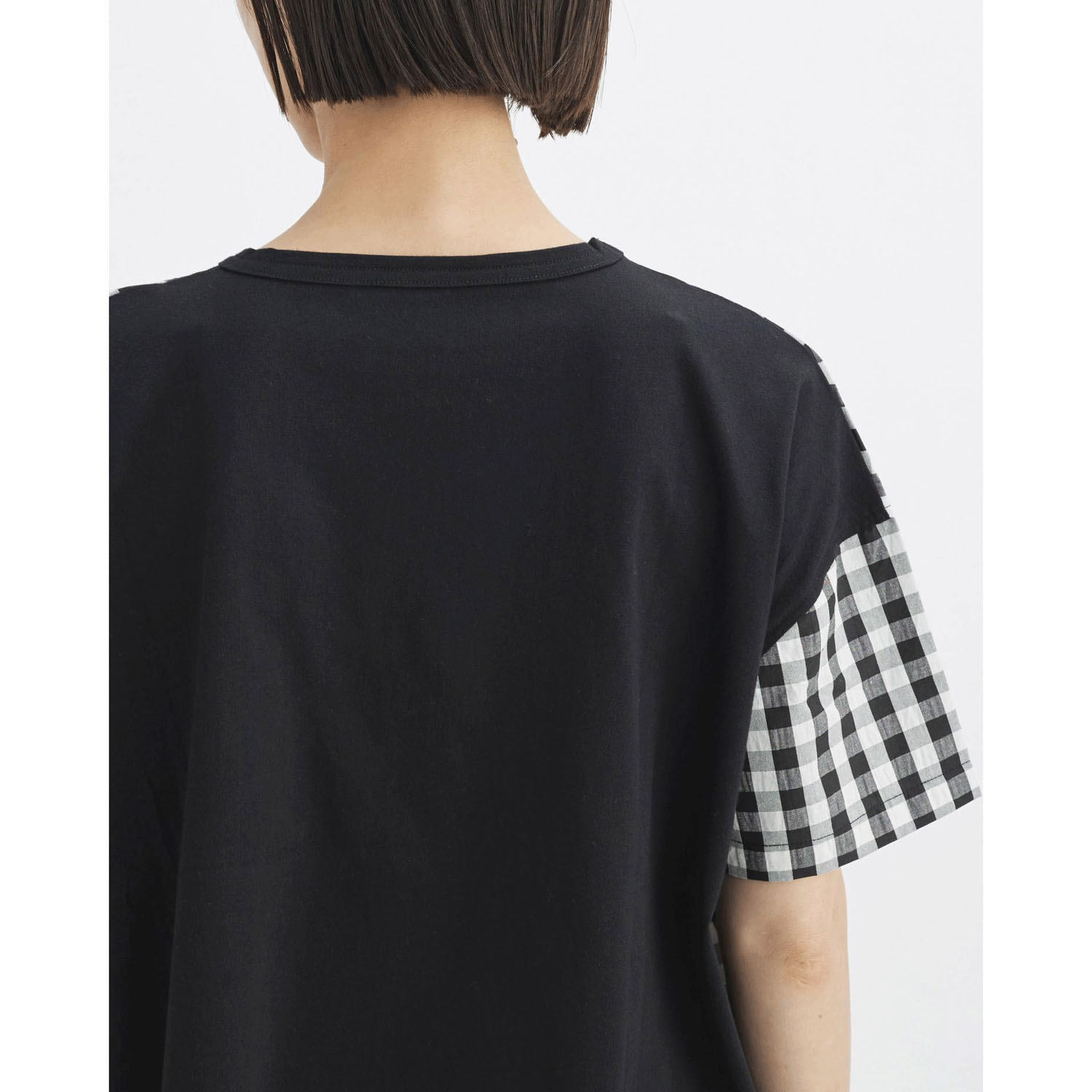 ATELIER EQUAL style ギンガムチェック天竺切替プルオーバー - 画像10