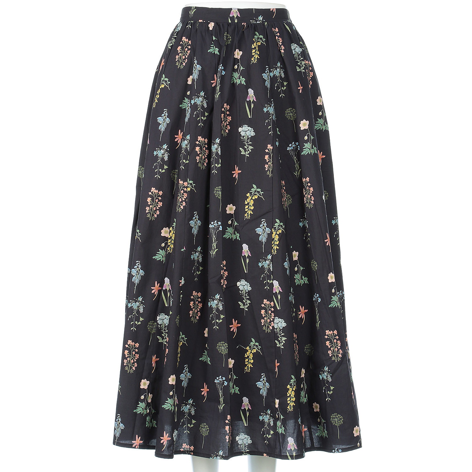 YURK genite van フラワープリントタックスカート - 画像2