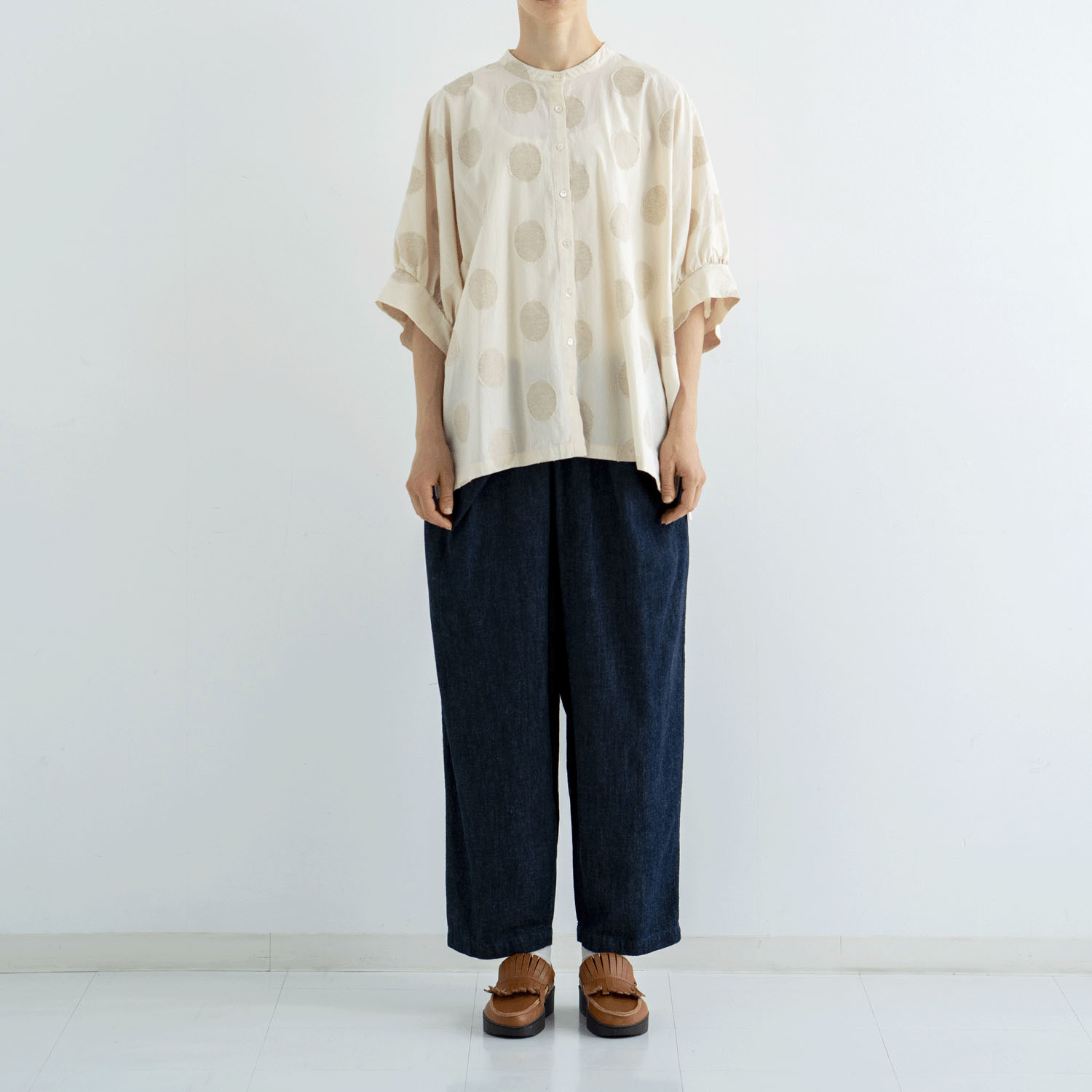 6．5綿麻甘撚りデニム ルーフポケットパンツ - 画像5