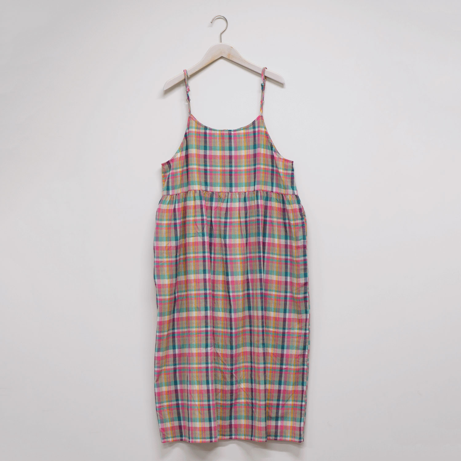 ista－ire マドラスチェック 2WAYキャミワンピース - 画像5