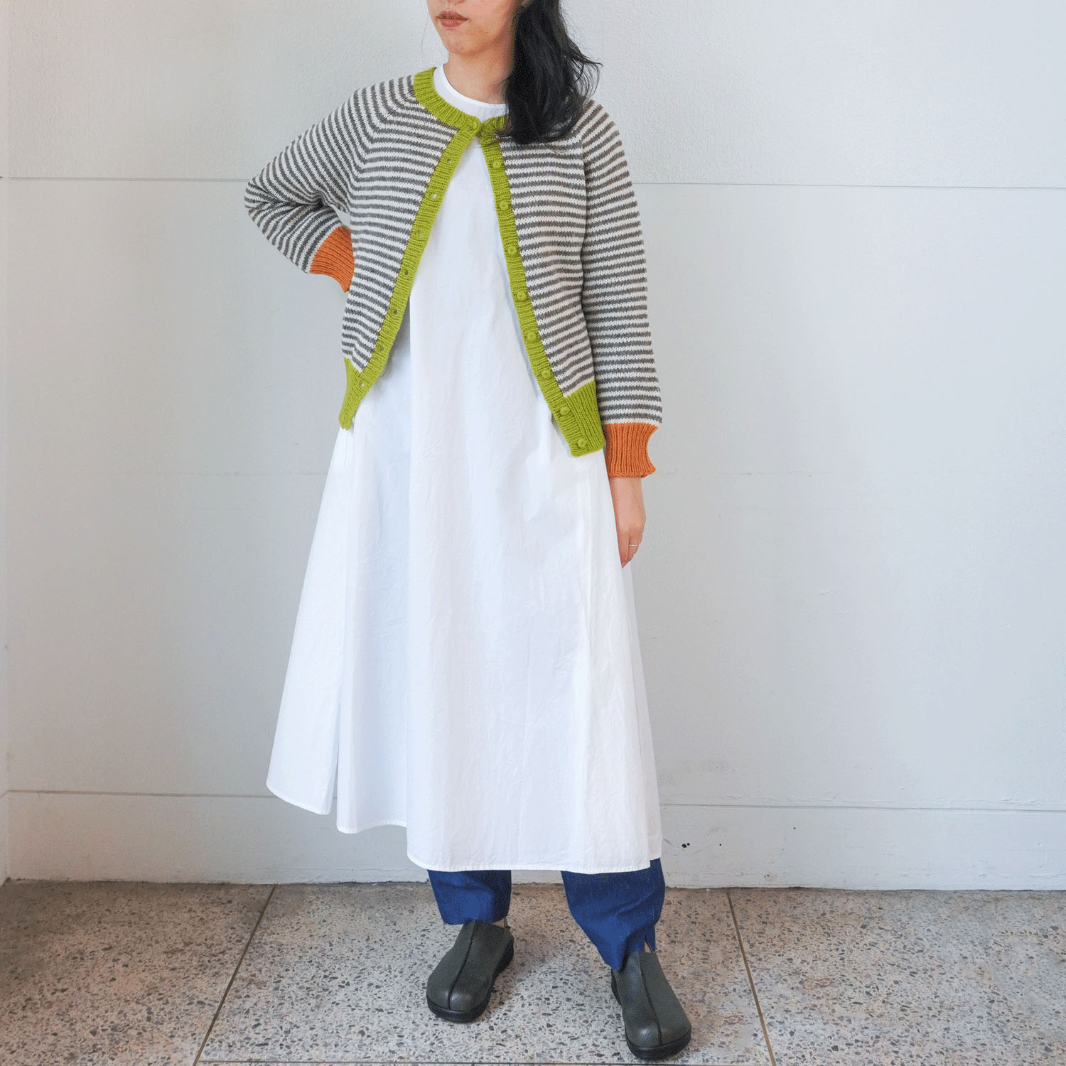 ESTELLE ボーダーカーディガン - 画像10