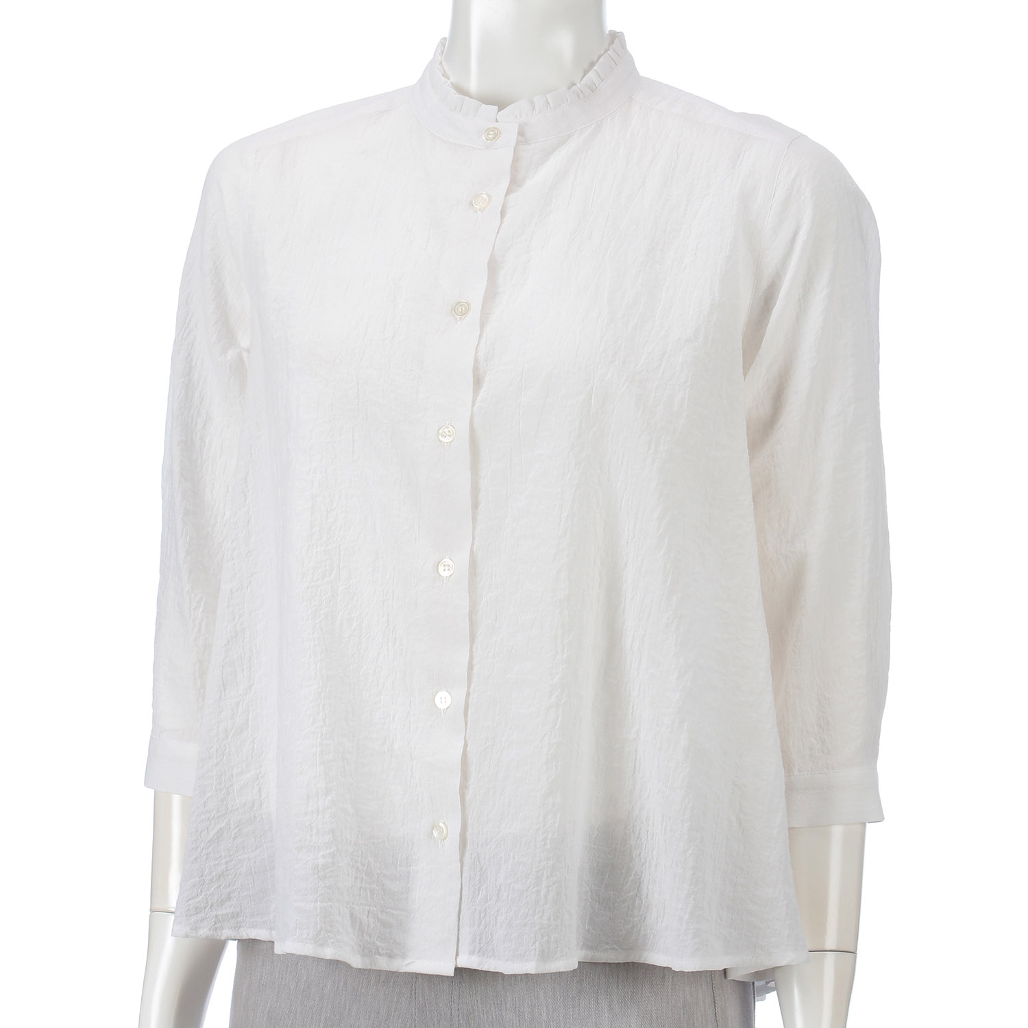 Parks スタンドフリルブラウス - 画像1