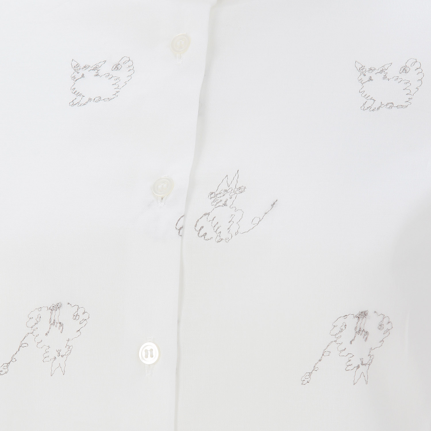 Parkes スタンドカラーレギュラーシャツ - 画像2