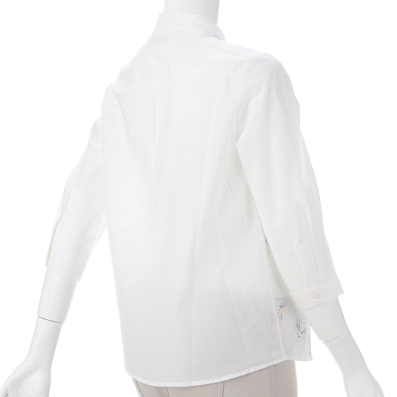 Parkes スタンドカラーレギュラーシャツ - 画像5