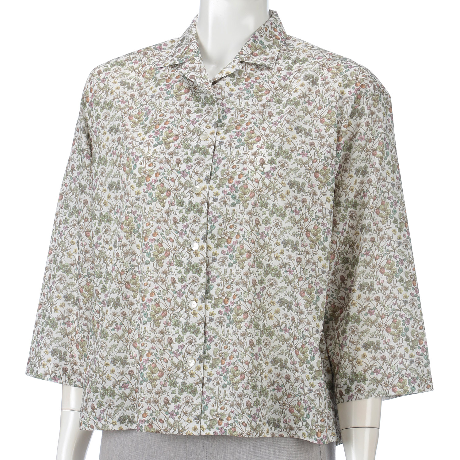 Parkes LIBERTY ミニオープンカラーシャツ - 画像1