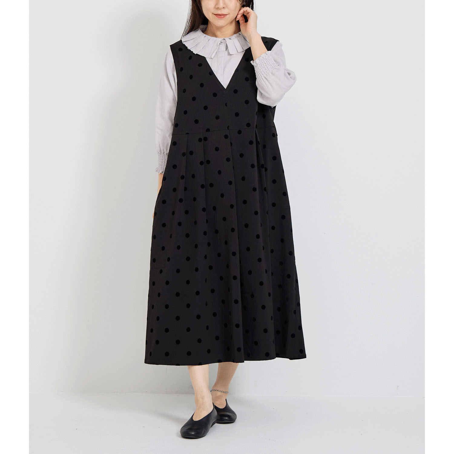 YURK geniet van ジャンパースカート - 画像1