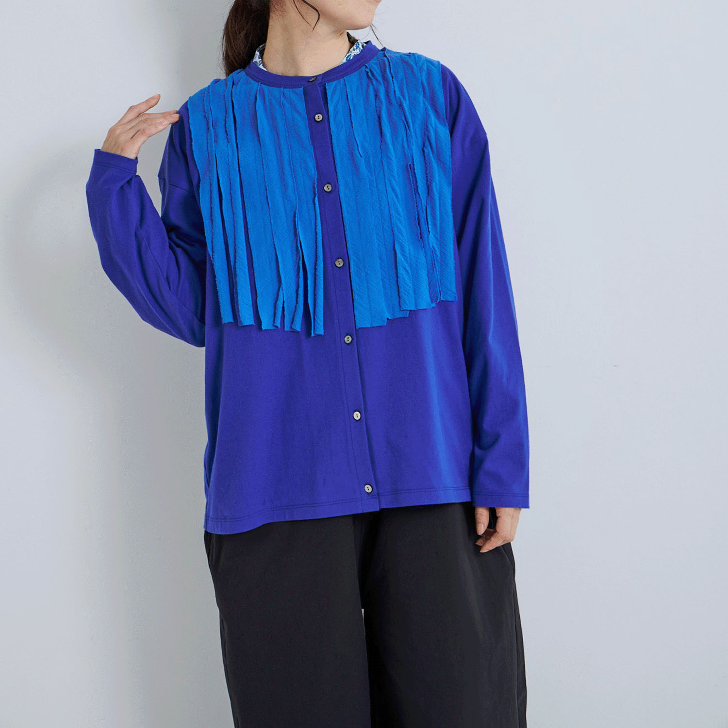 YURK geniet van ボイルフリルカーディガン - 画像1