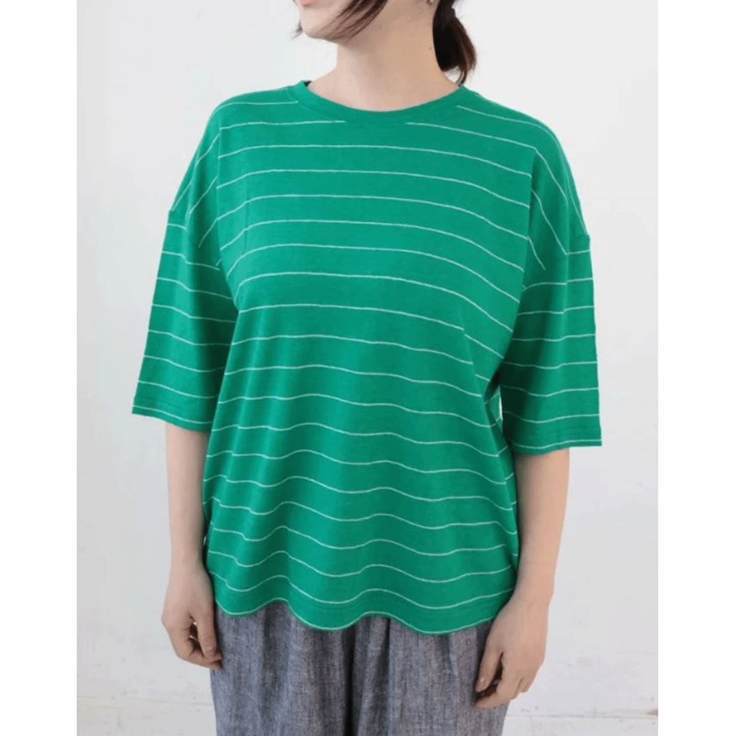 【Insta Live】YARRA 五分袖ボーダーTEE - 画像5