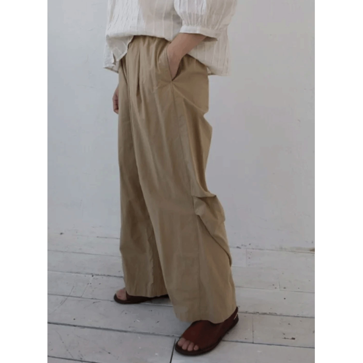 YARRA コンパクトツイルサイドタックパンツ - 画像6