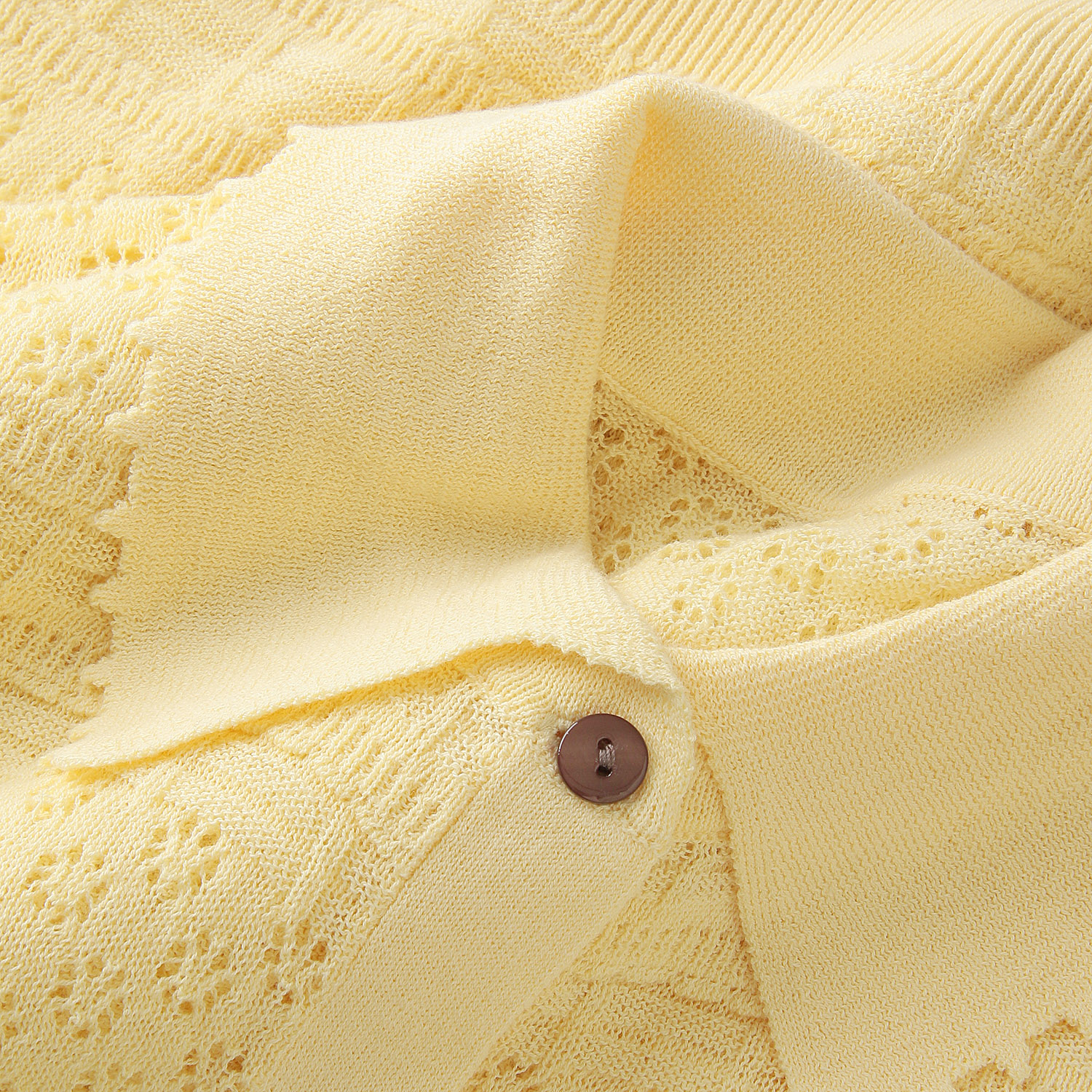 doux bleu  オープンワーク 半袖ニットシャツ - 画像15