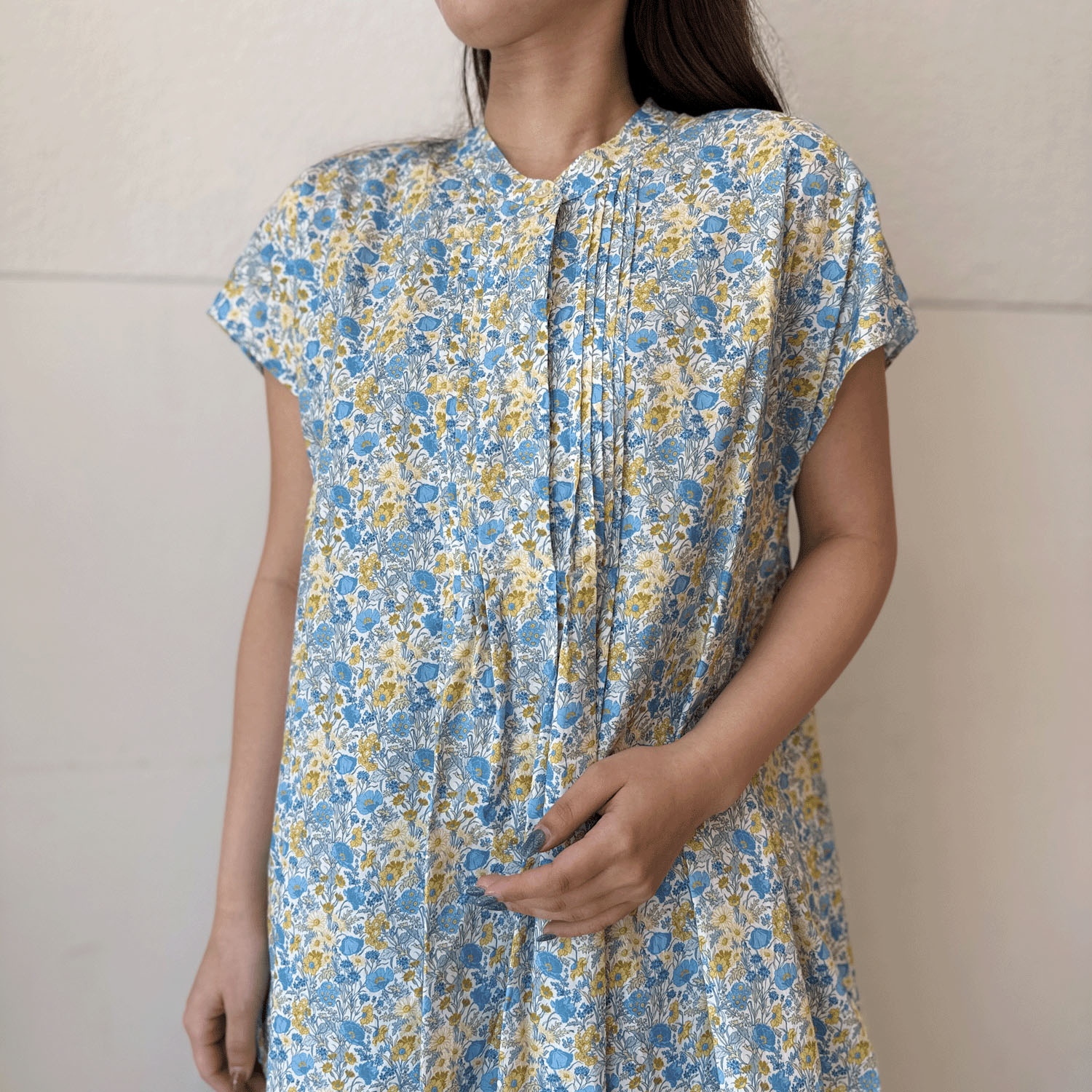 J．Sloane リバティピンタックフレンチスリーブブラウス - 画像5