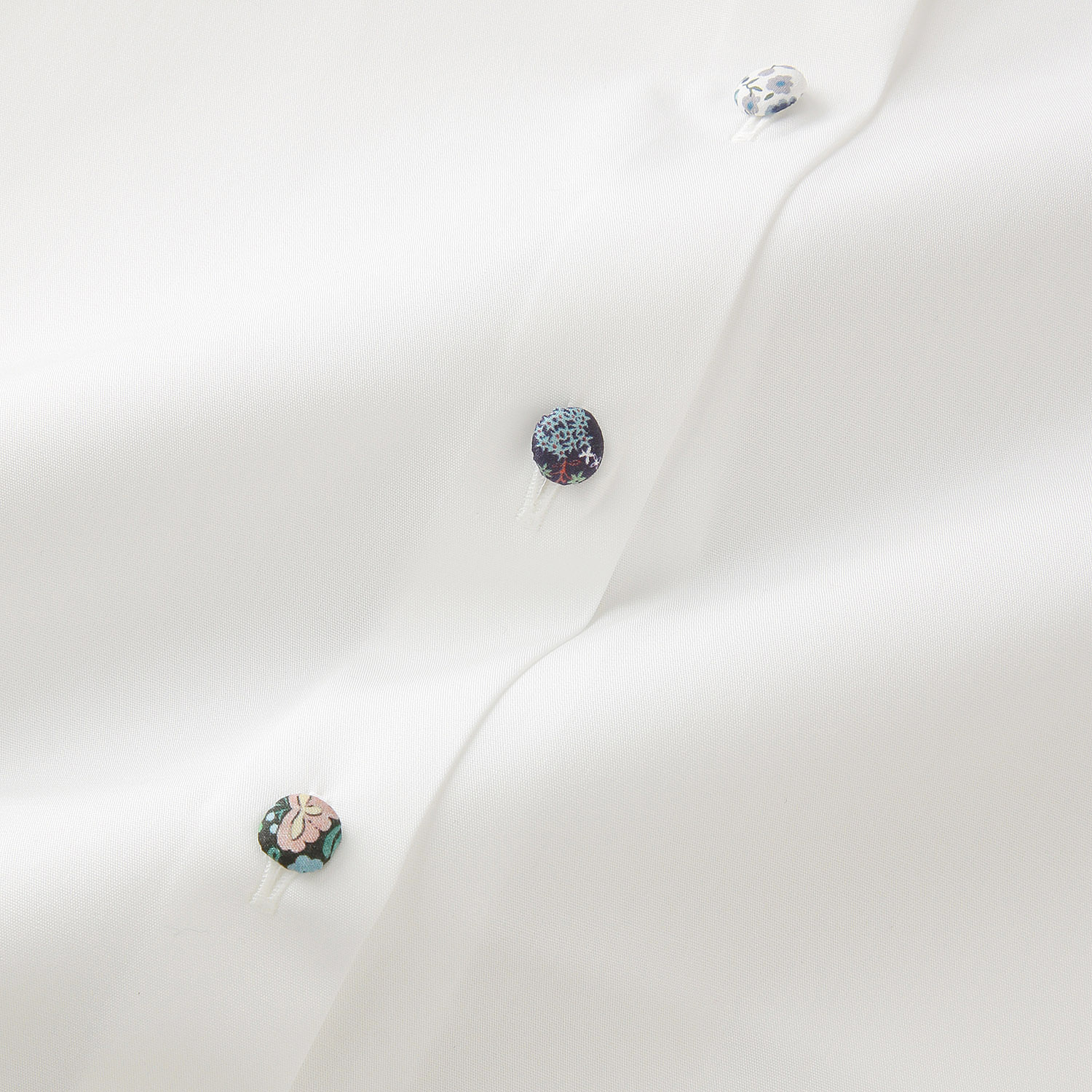 Parkes LIBERTY釦 ラウンドカラーシャツ - 画像3