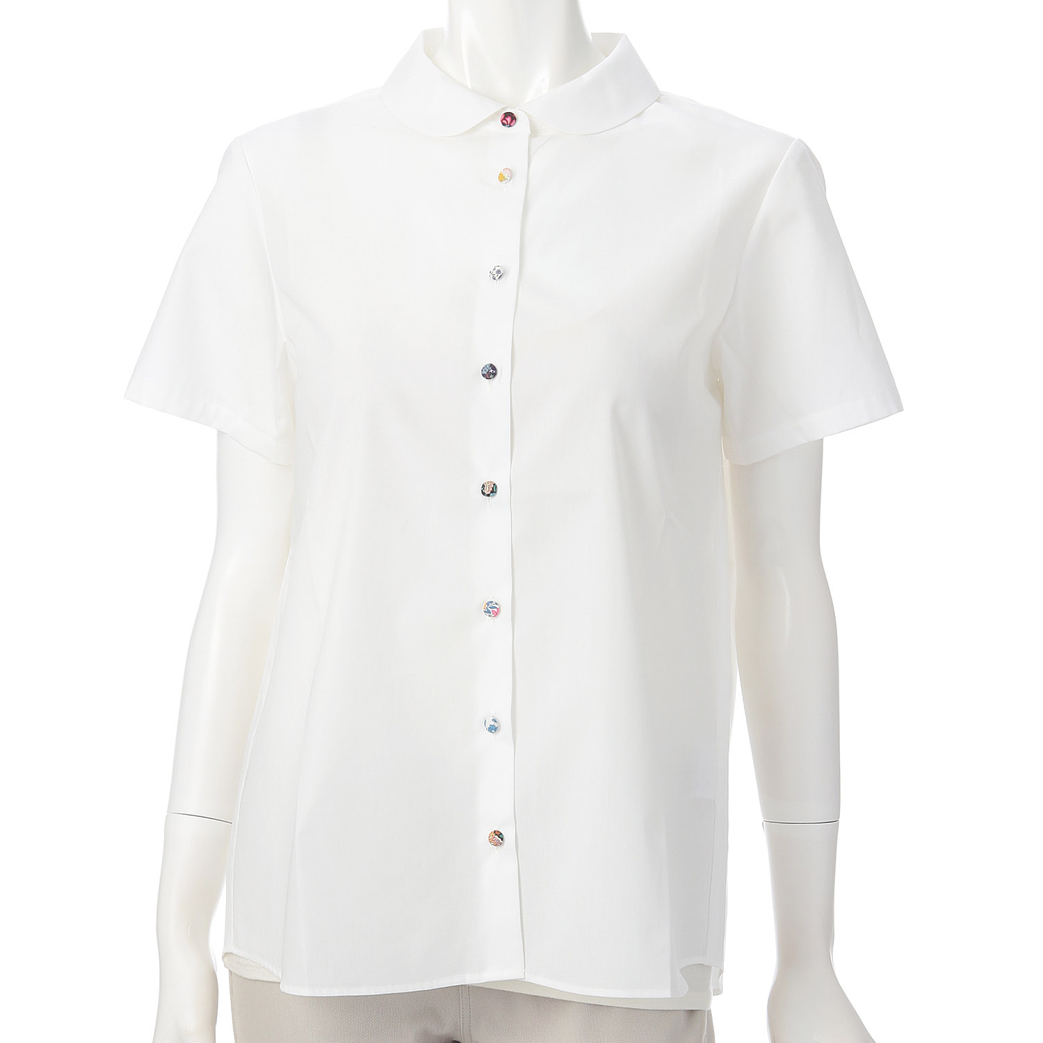 Parkes LIBERTY釦 ラウンドカラーシャツ - 画像1