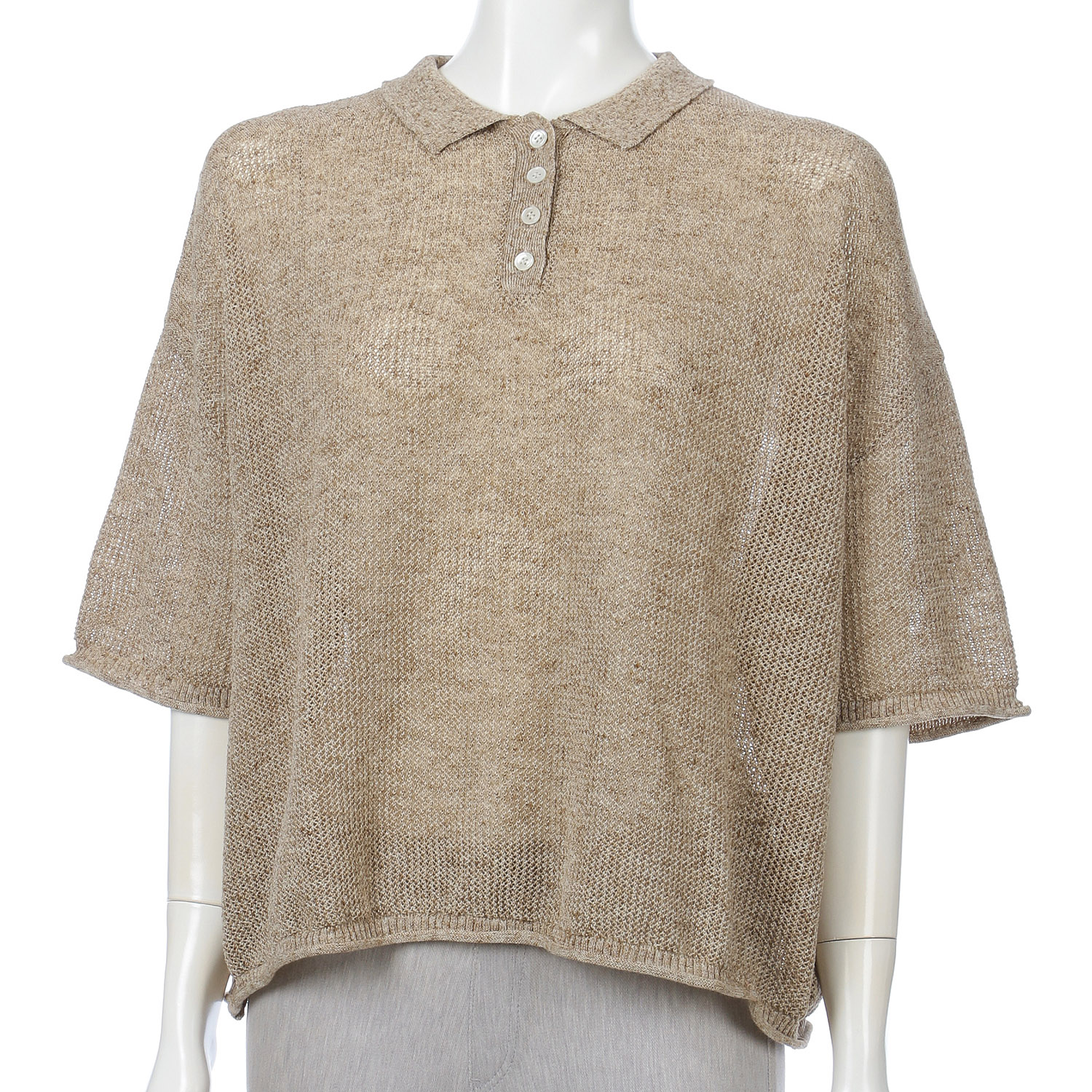 YURK geniet van 鹿の子編みPOLO - 画像7