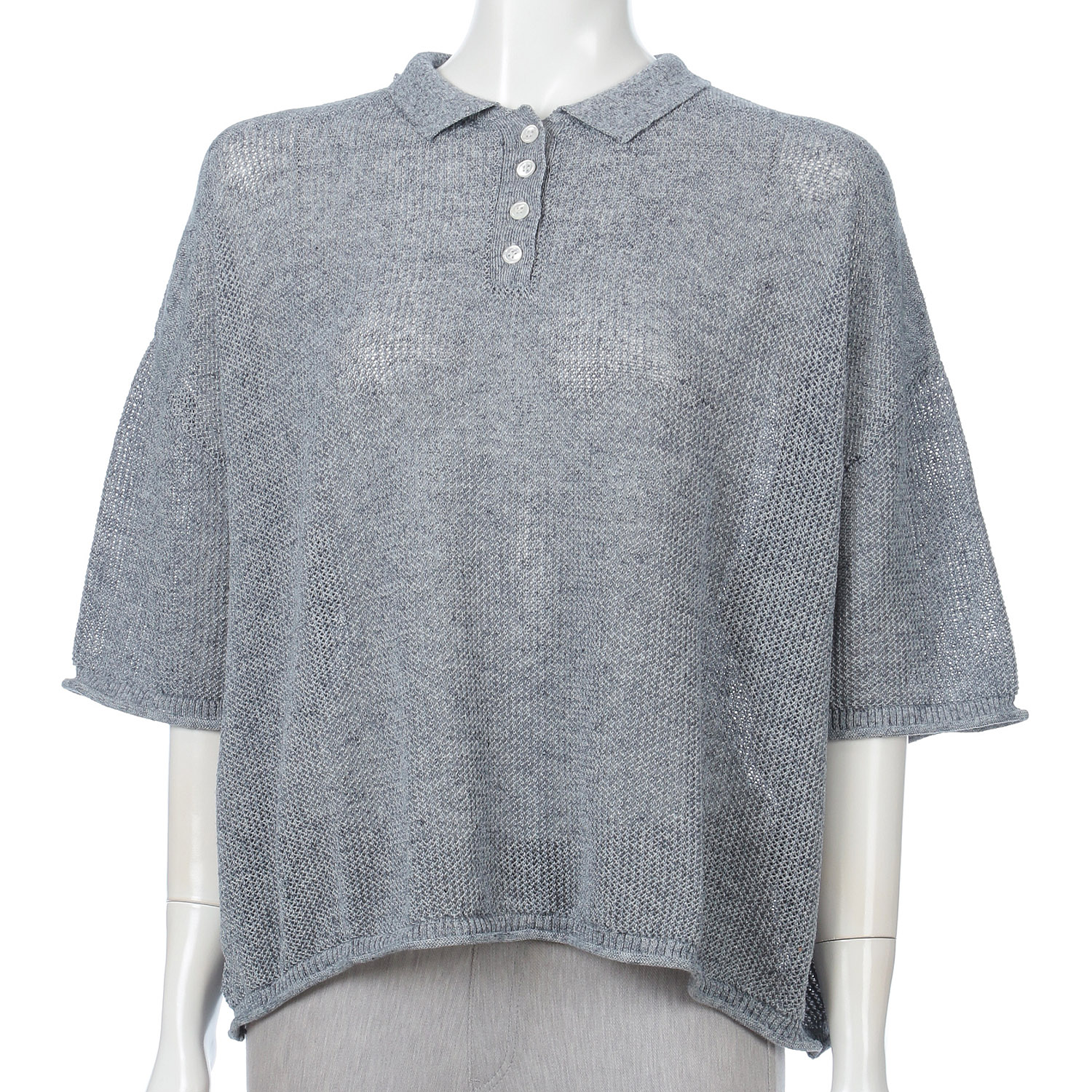 YURK geniet van 鹿の子編みPOLO - 画像8