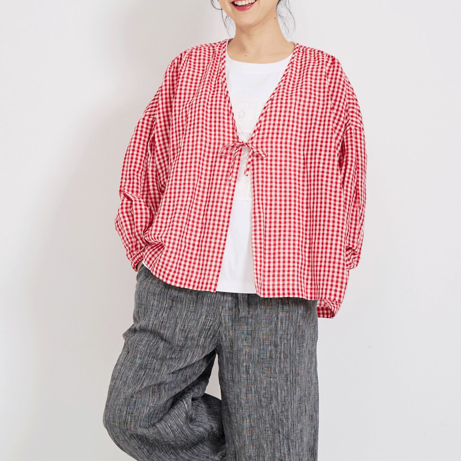 YURK geniet van リボンカーディガン - 画像1