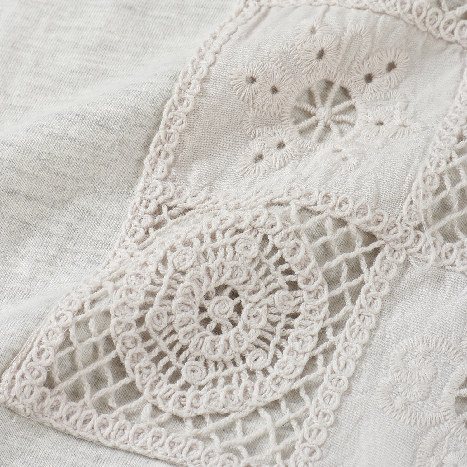 YURK geniet van パッチワークレースT - 画像3