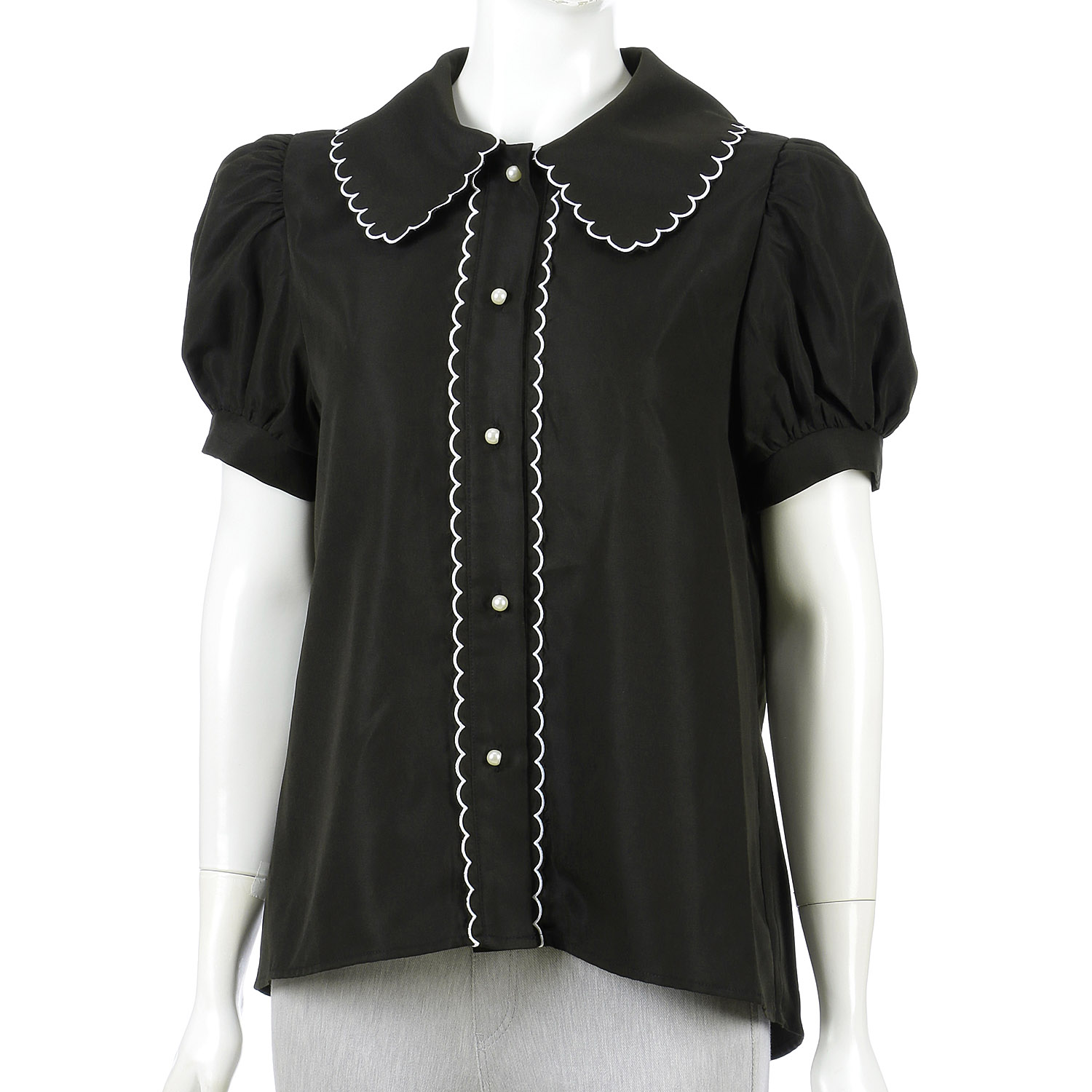 スカラップデザインブラウス - 画像12