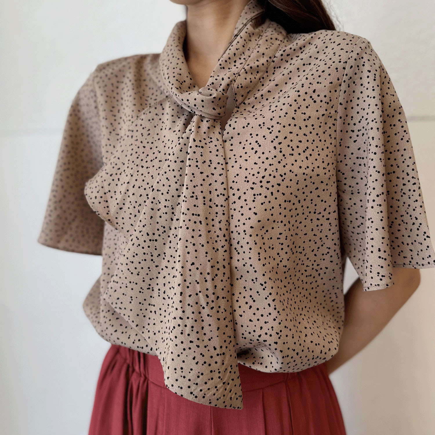 ベネシャンボウタイブラウス - 画像2