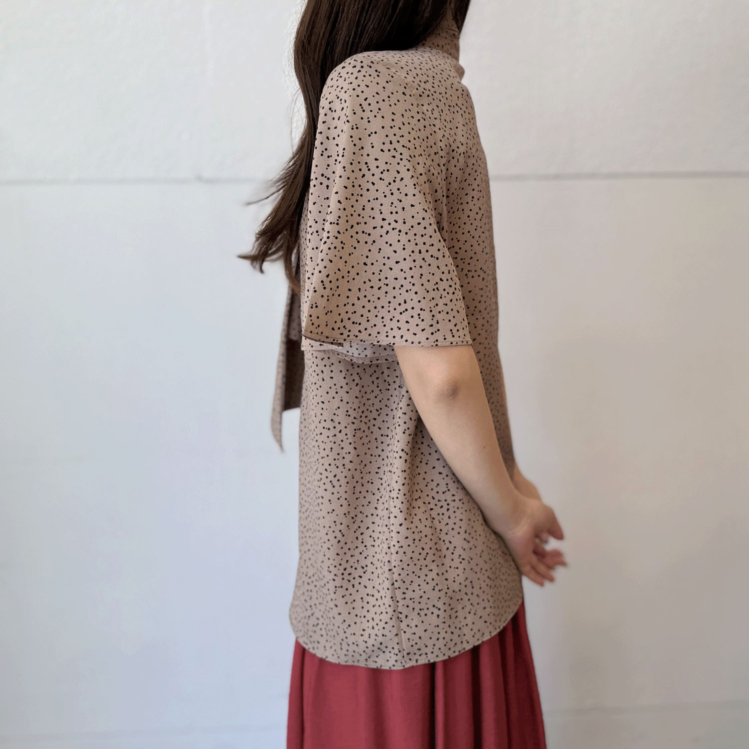 ベネシャンボウタイブラウス - 画像4