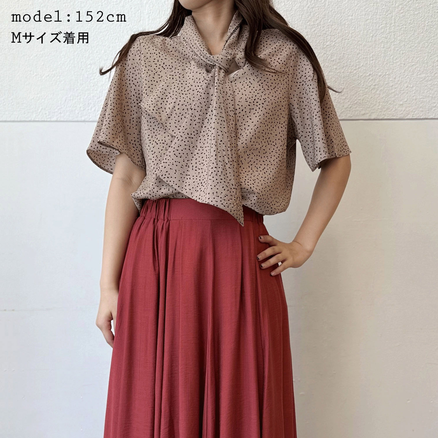 ベネシャンボウタイブラウス - 画像1