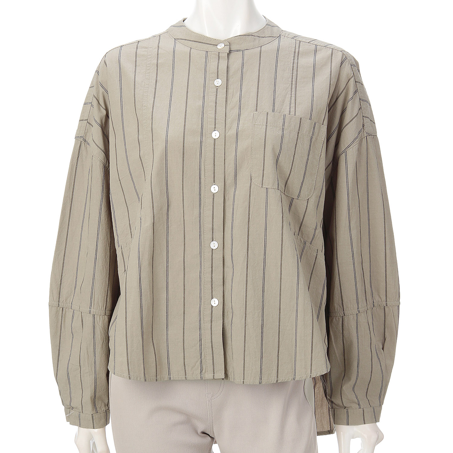 MAKITO ストライプバンドカラーブラウス - 画像1