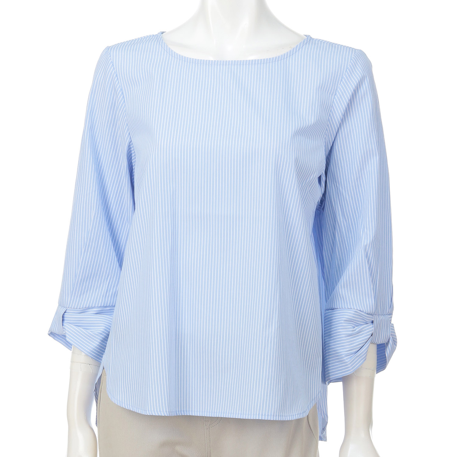 TCブロードリボンディテールブラウス - 画像1