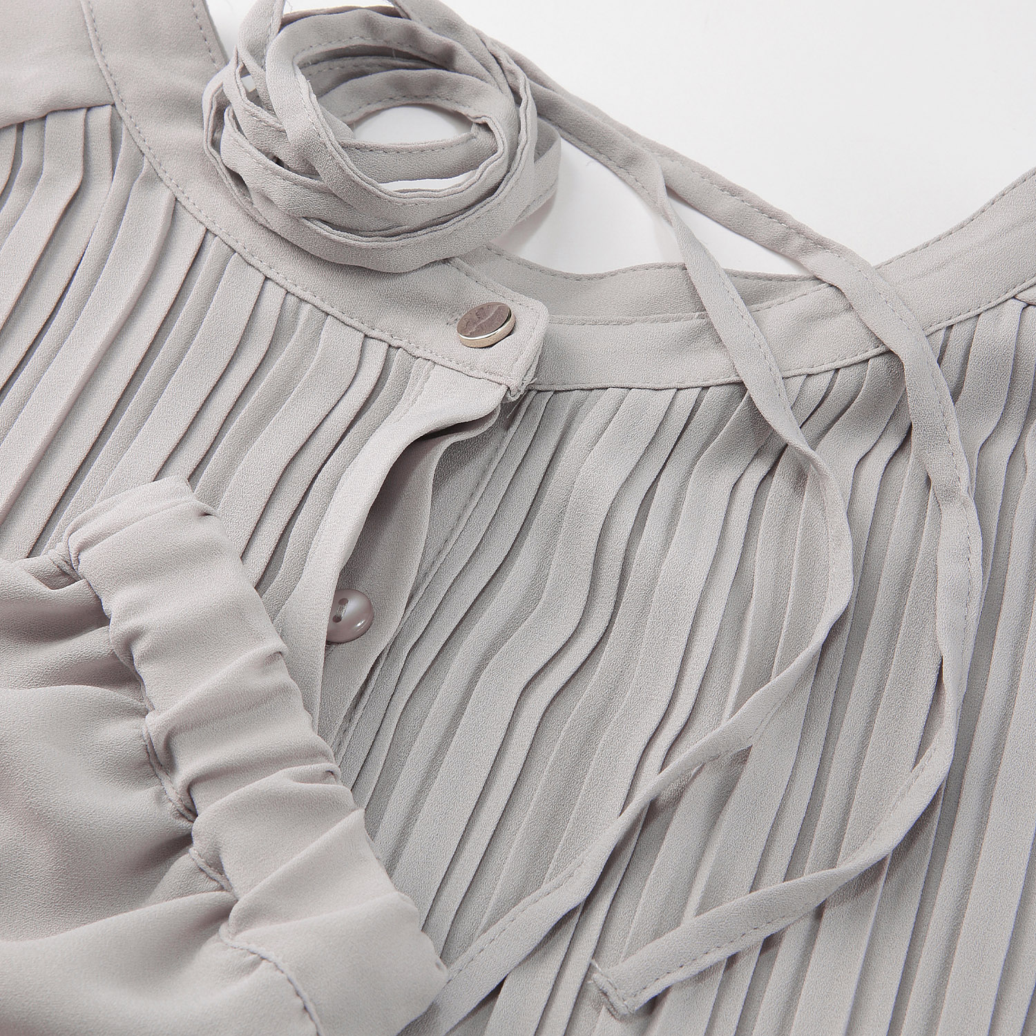 ジョーゼット前後2WAYプリーツブラウス - 画像8