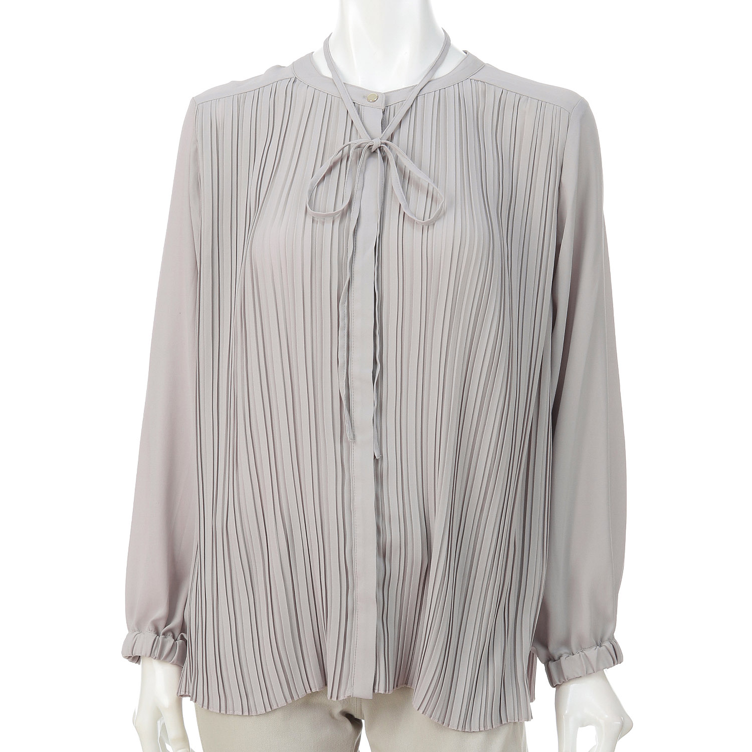 ジョーゼット前後2WAYプリーツブラウス - 画像1