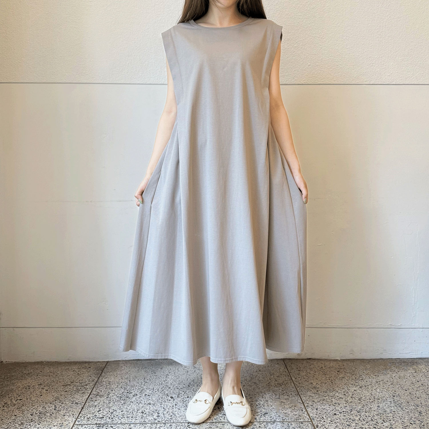 スカーフリボン付ワンピース - 画像1