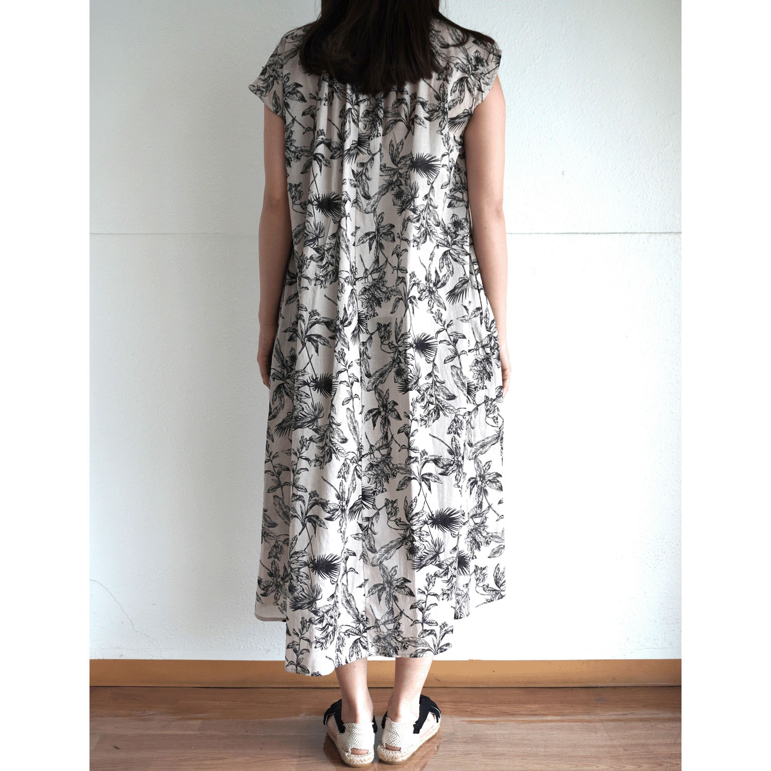 60ローンインクジェットプリントワンピース - 画像2