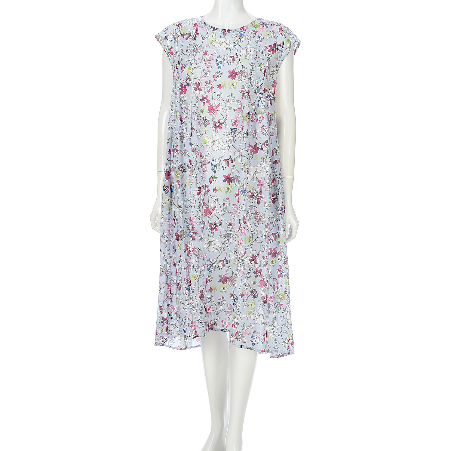 60ローンインクジェットプリントワンピース - 画像8