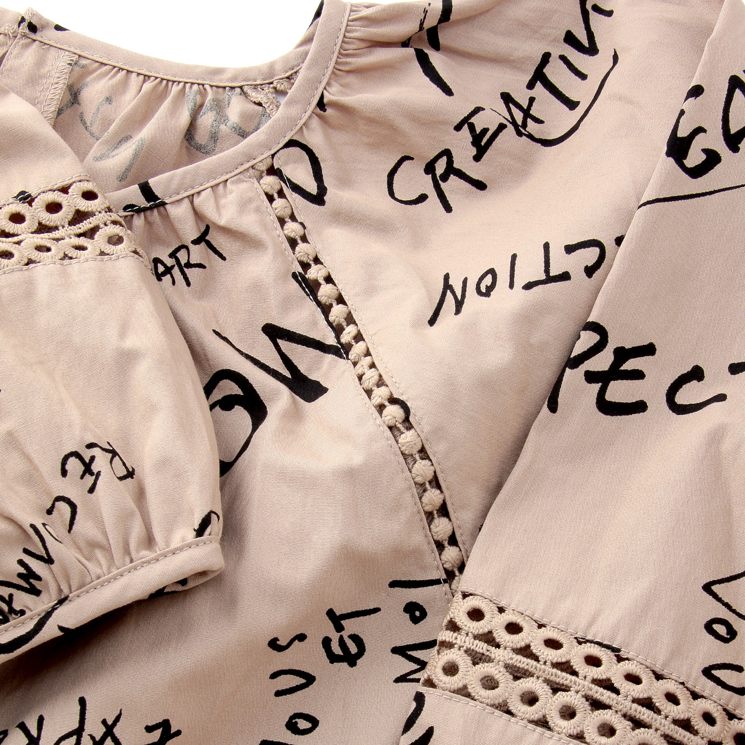 英字プリントブラウス - 画像7