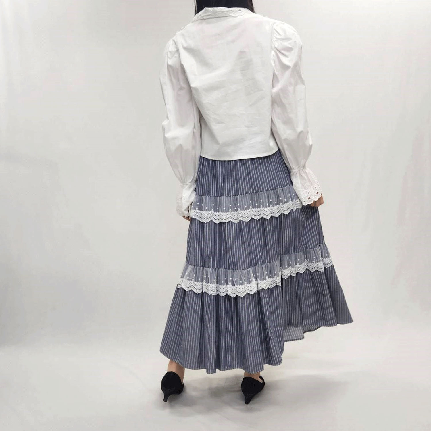 フリルデザインブラウス - 画像4