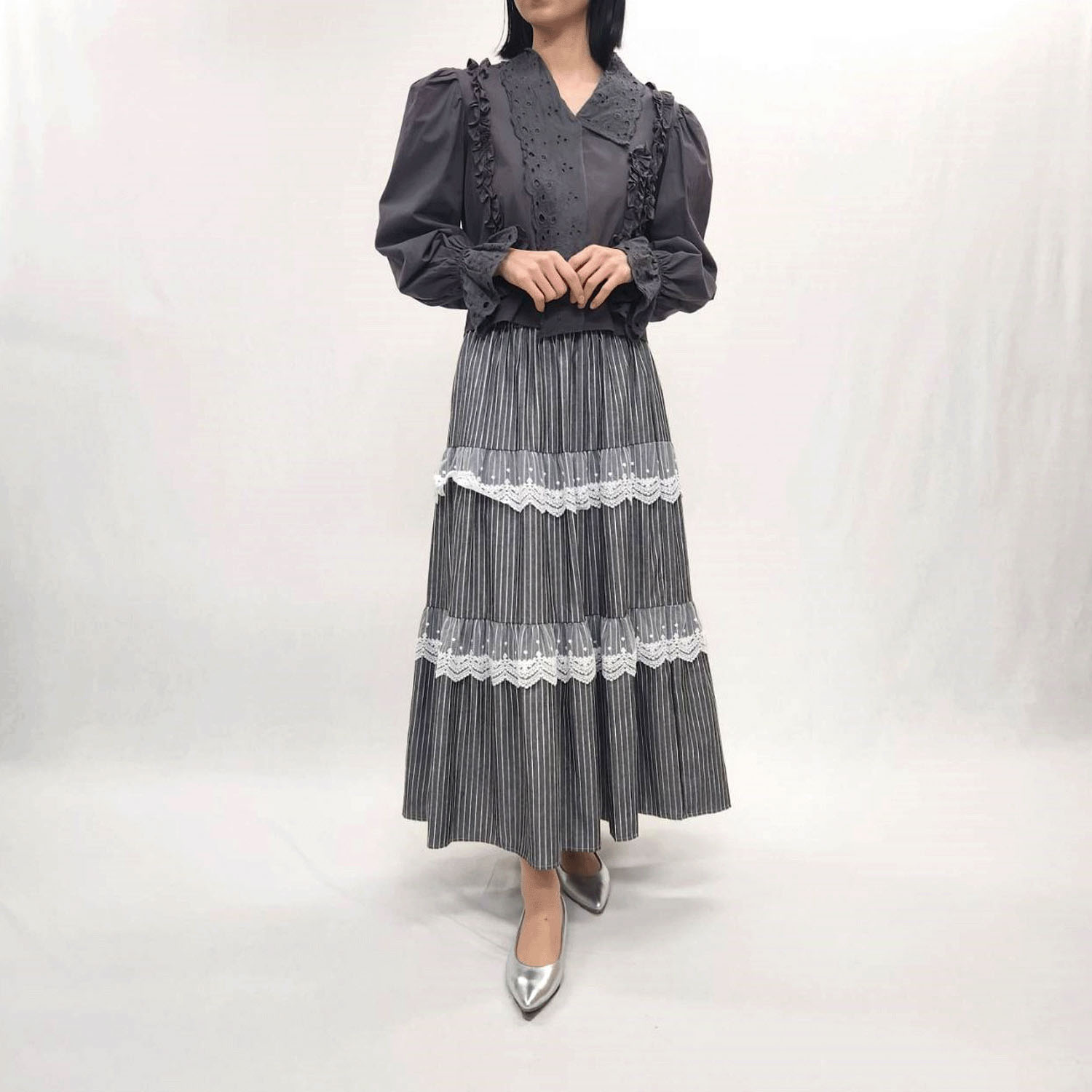 フリルデザインブラウス - 画像7