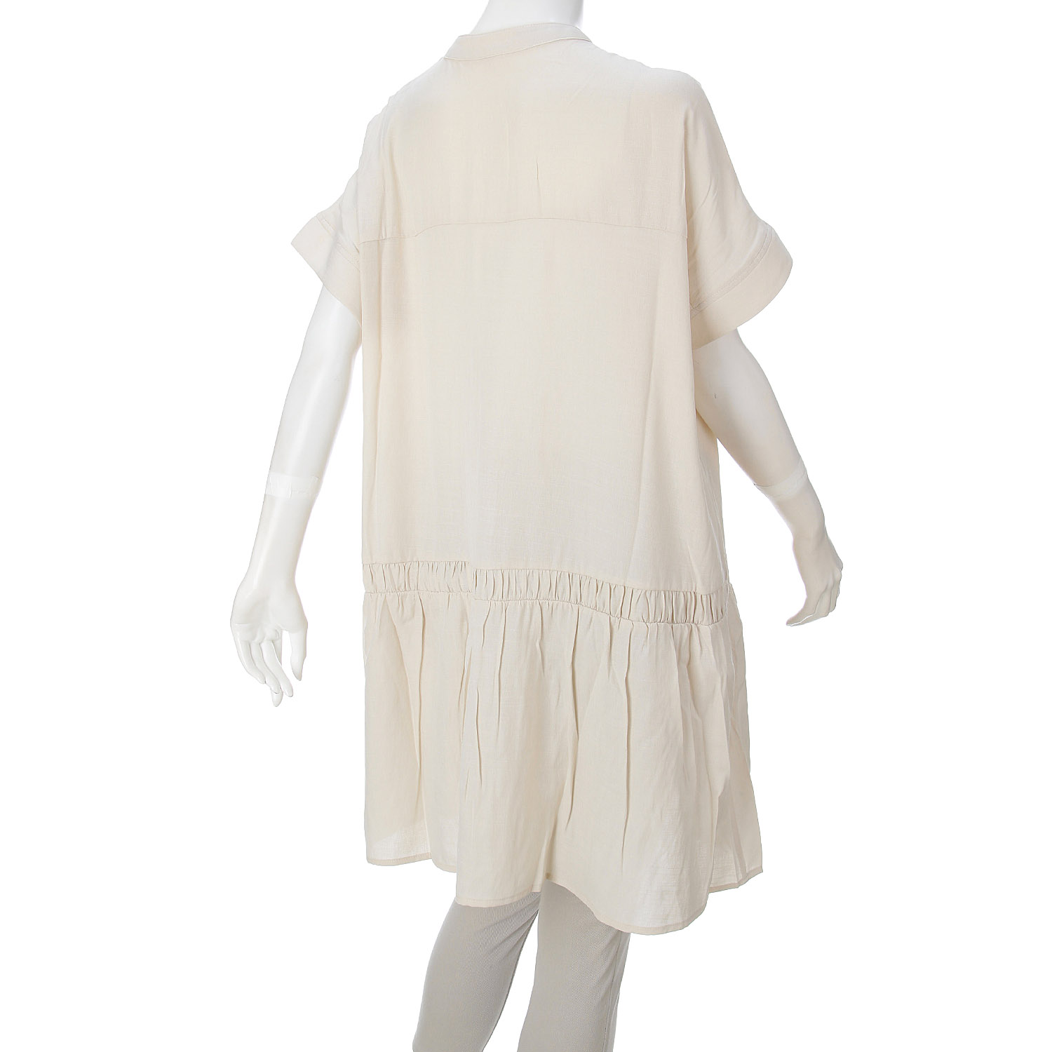 【my life】 ギャザー切替多釦チュニック - 画像7