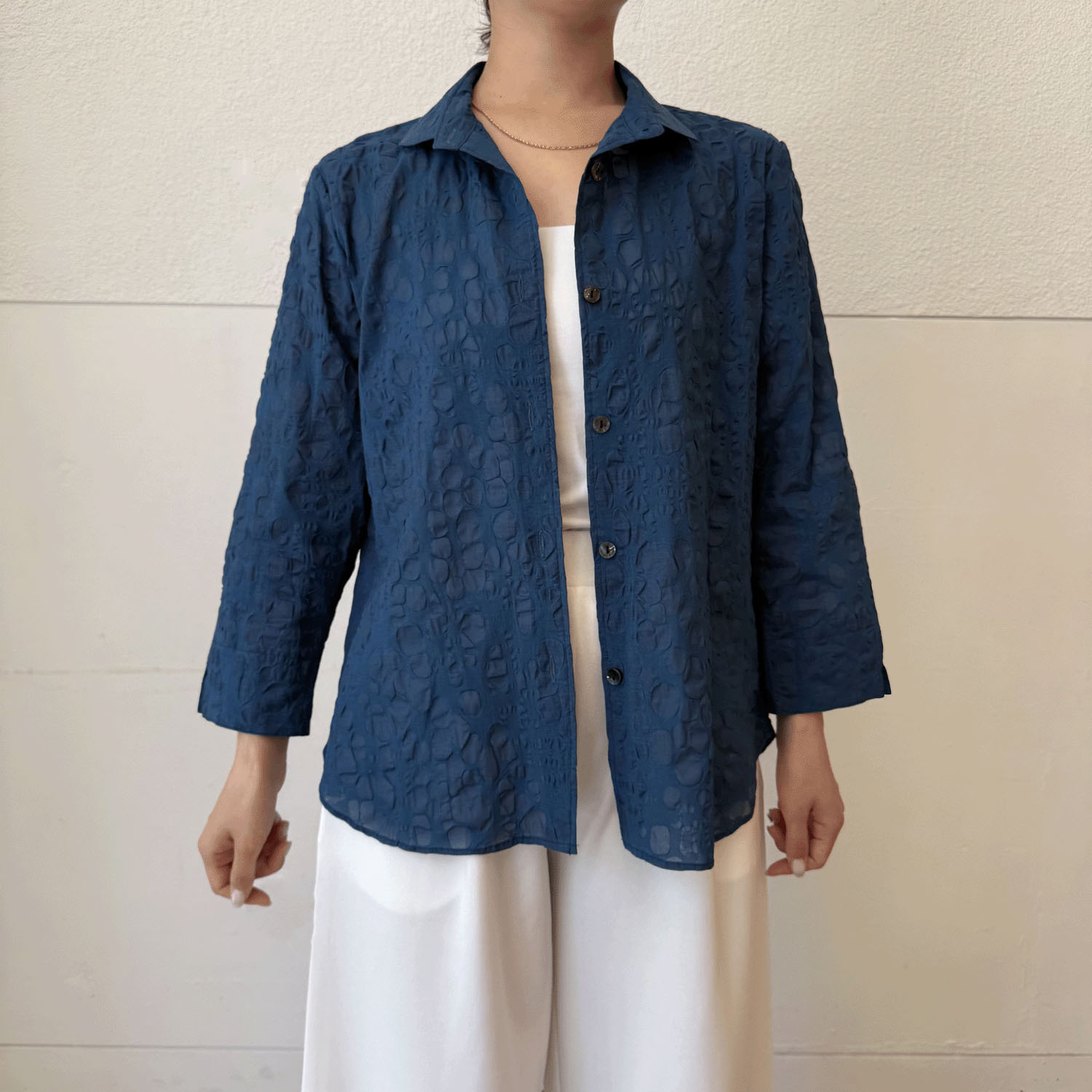 塩縮無地七分袖 - 画像9