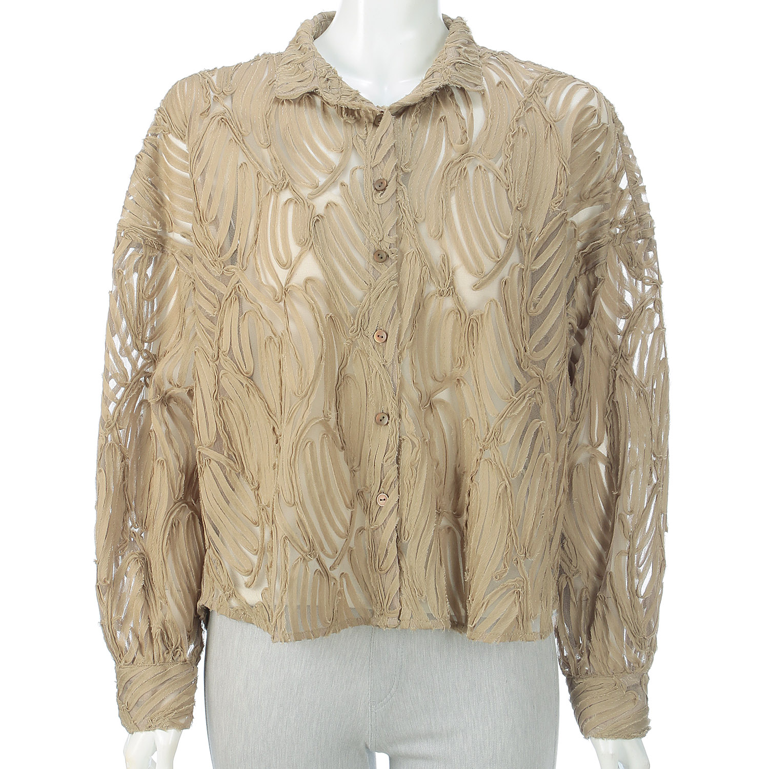 テープヤーンブラウス - 画像11