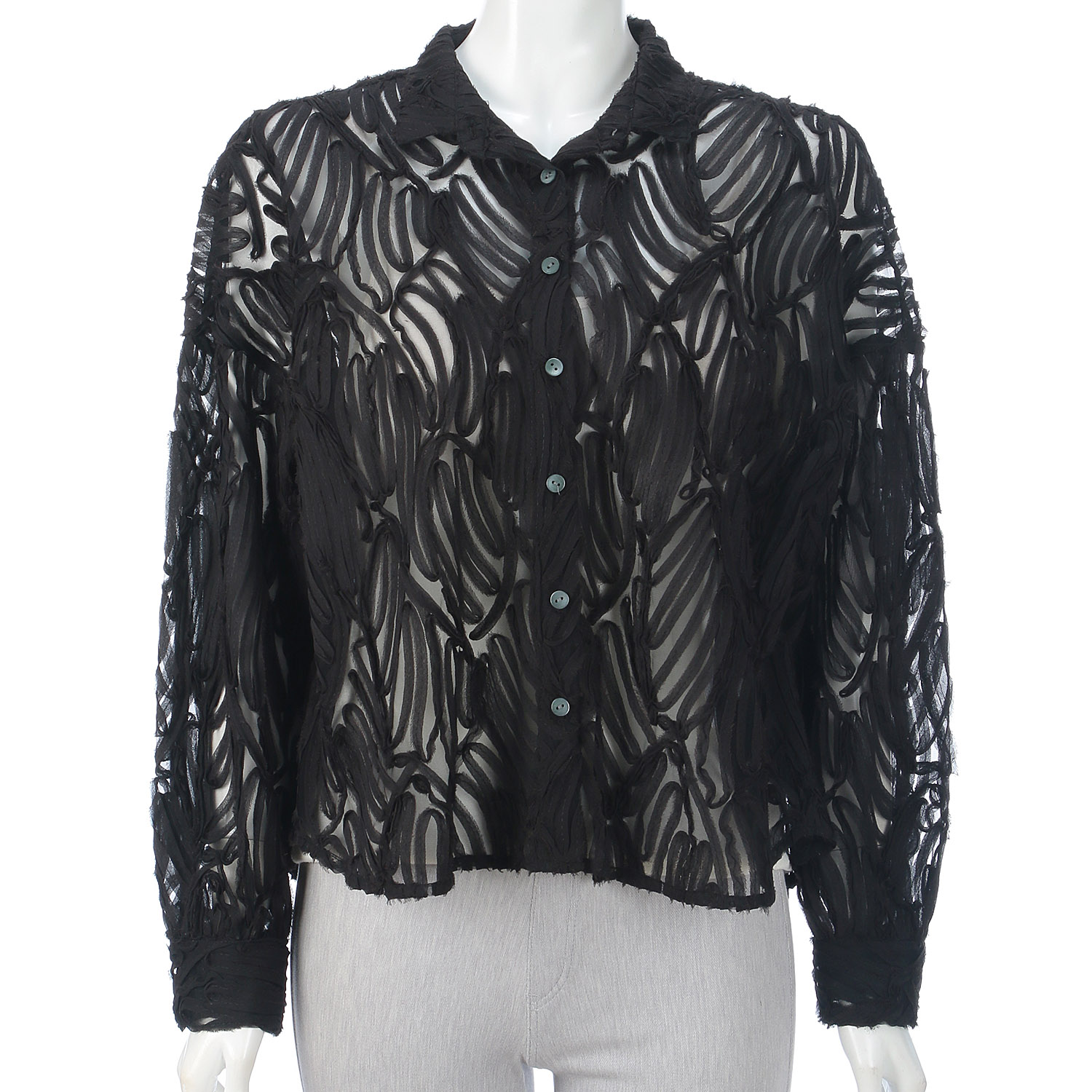 テープヤーンブラウス - 画像6