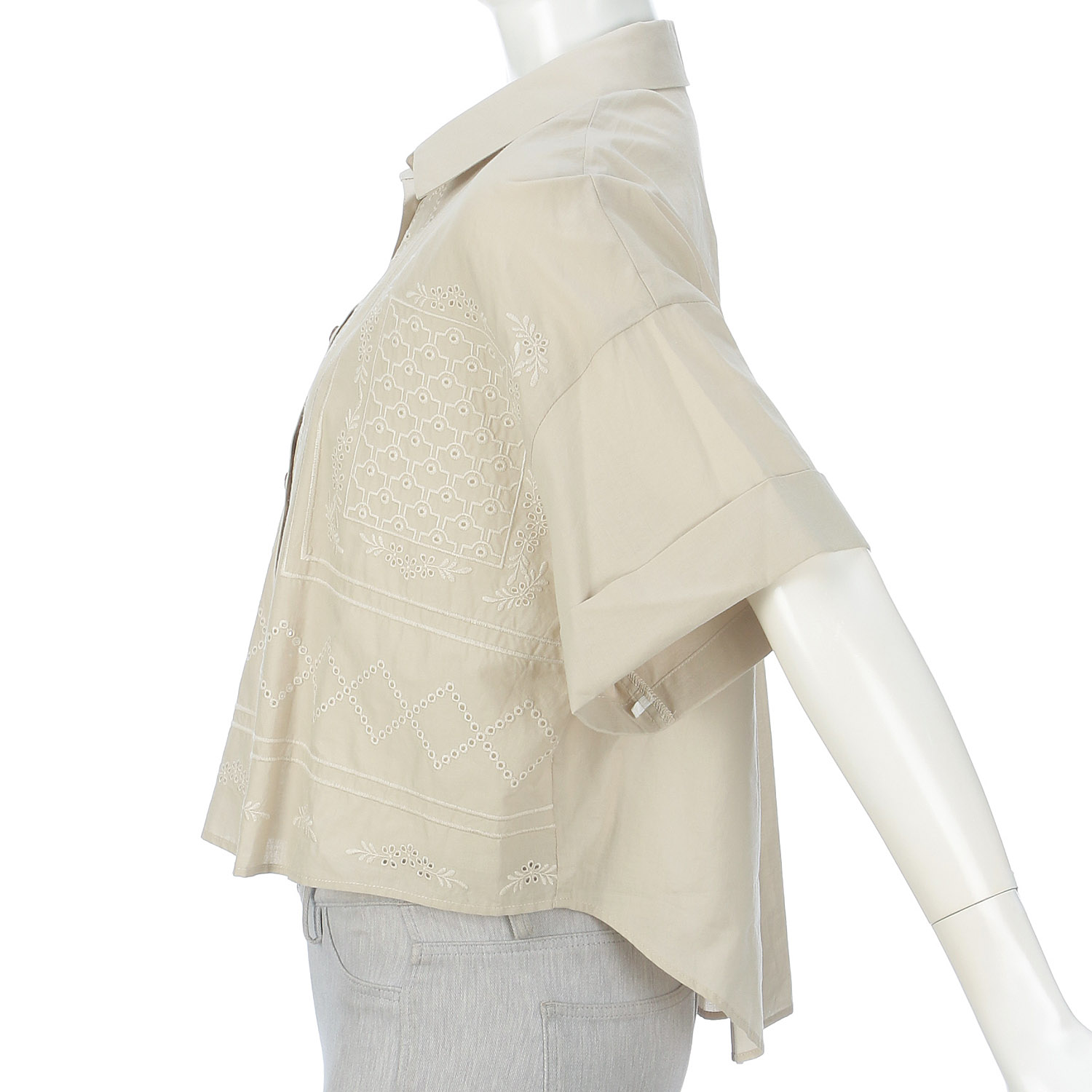 パネル刺繍ブラウス - 画像9