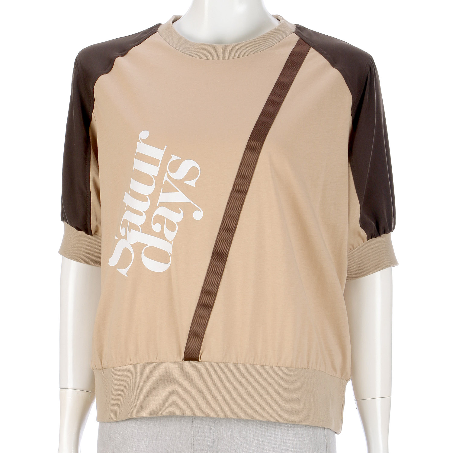 ロゴプリント切替プルオーバー