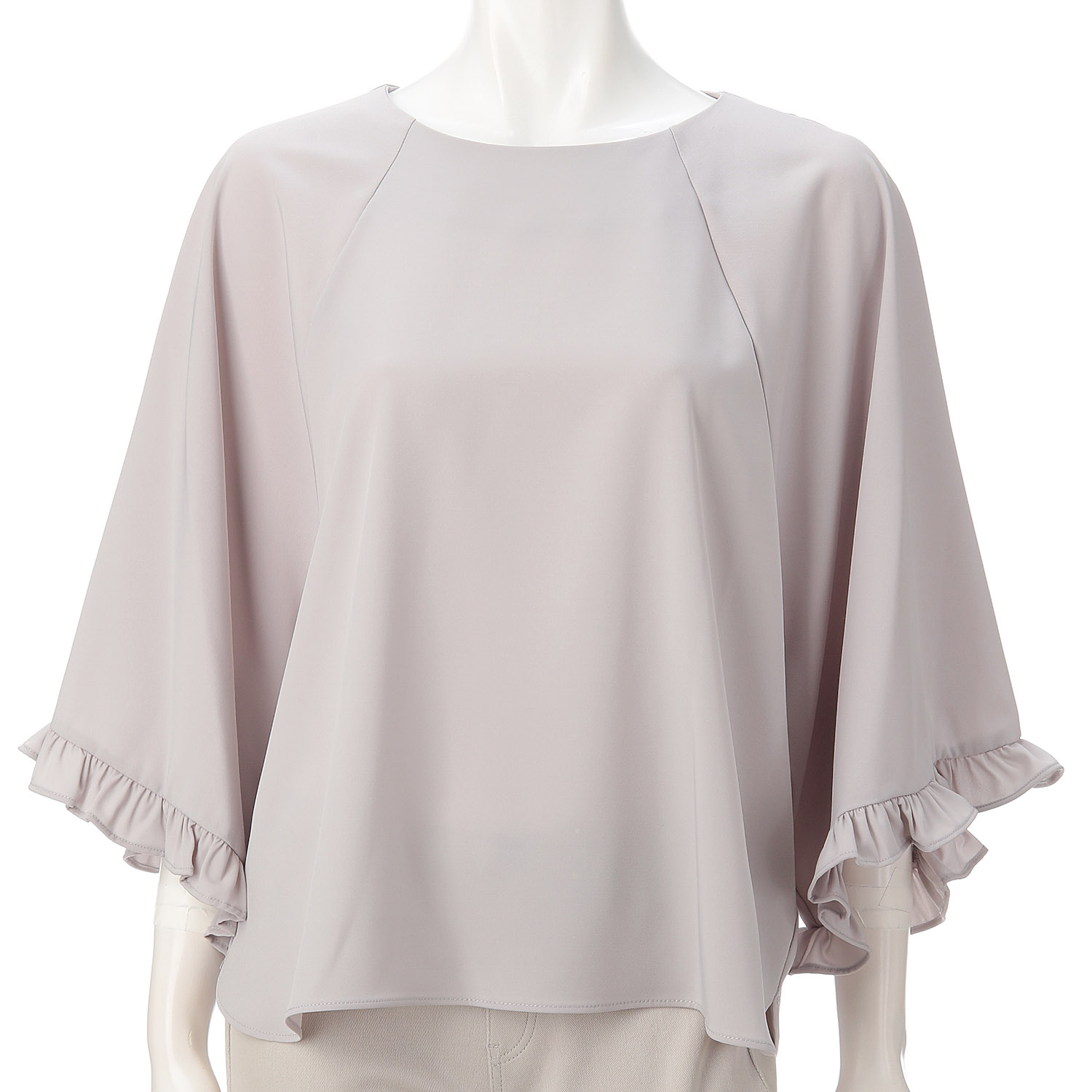 フリルスリーブブラウス