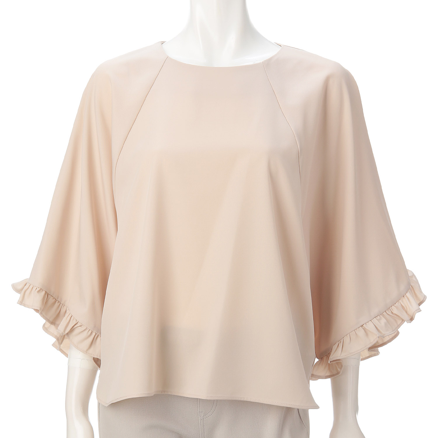 フリルスリーブブラウス