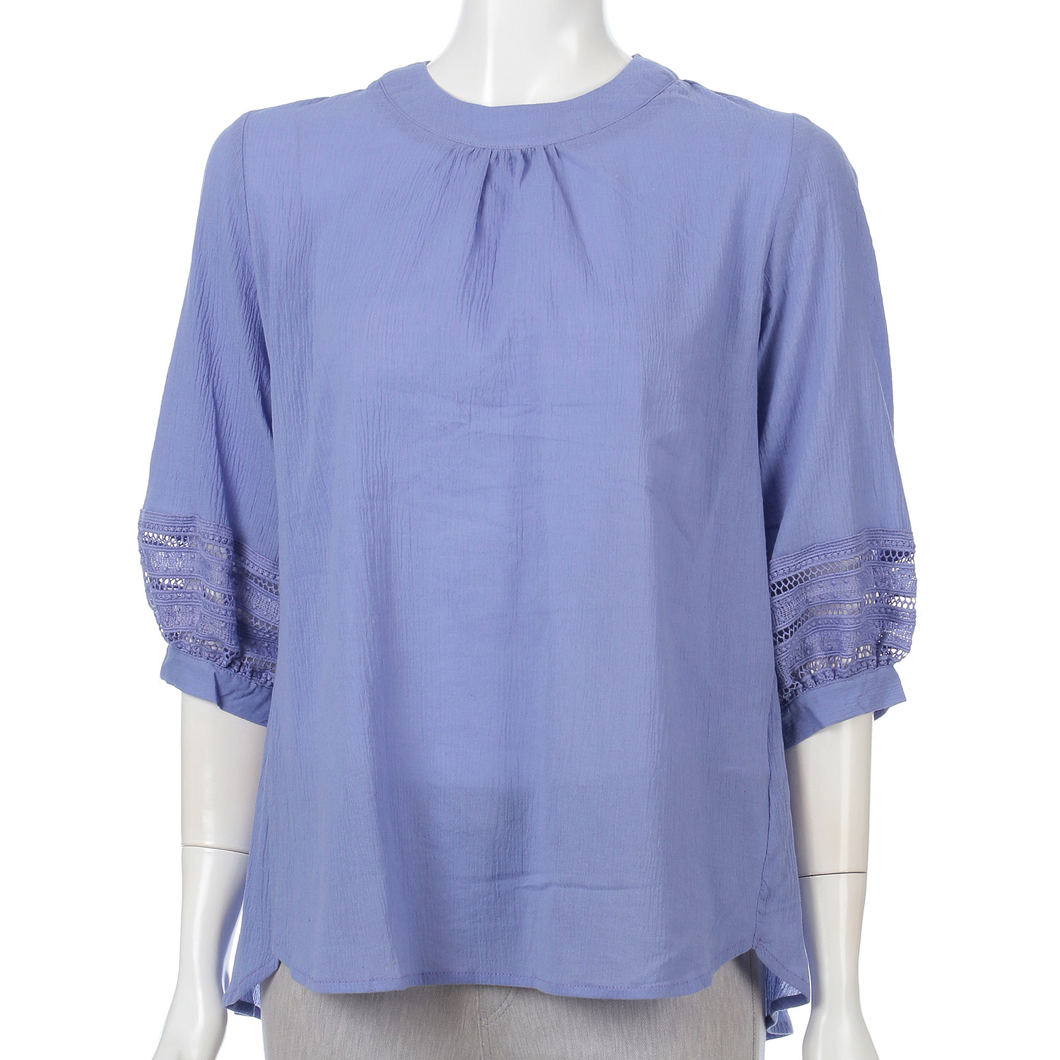 強撚綿レース使いプルオーバー - 画像7