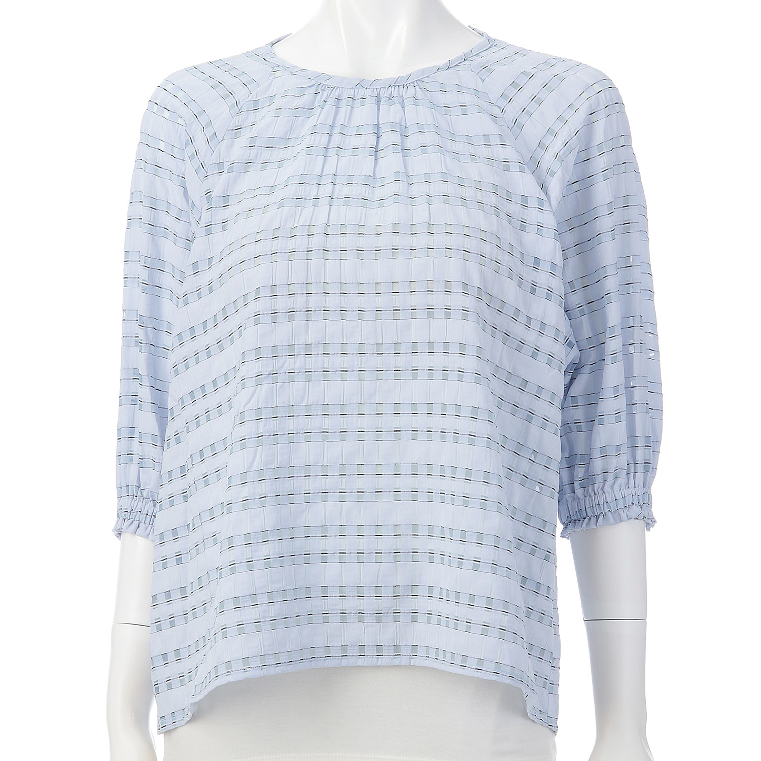 シアーチェックプルオーバー - 画像1