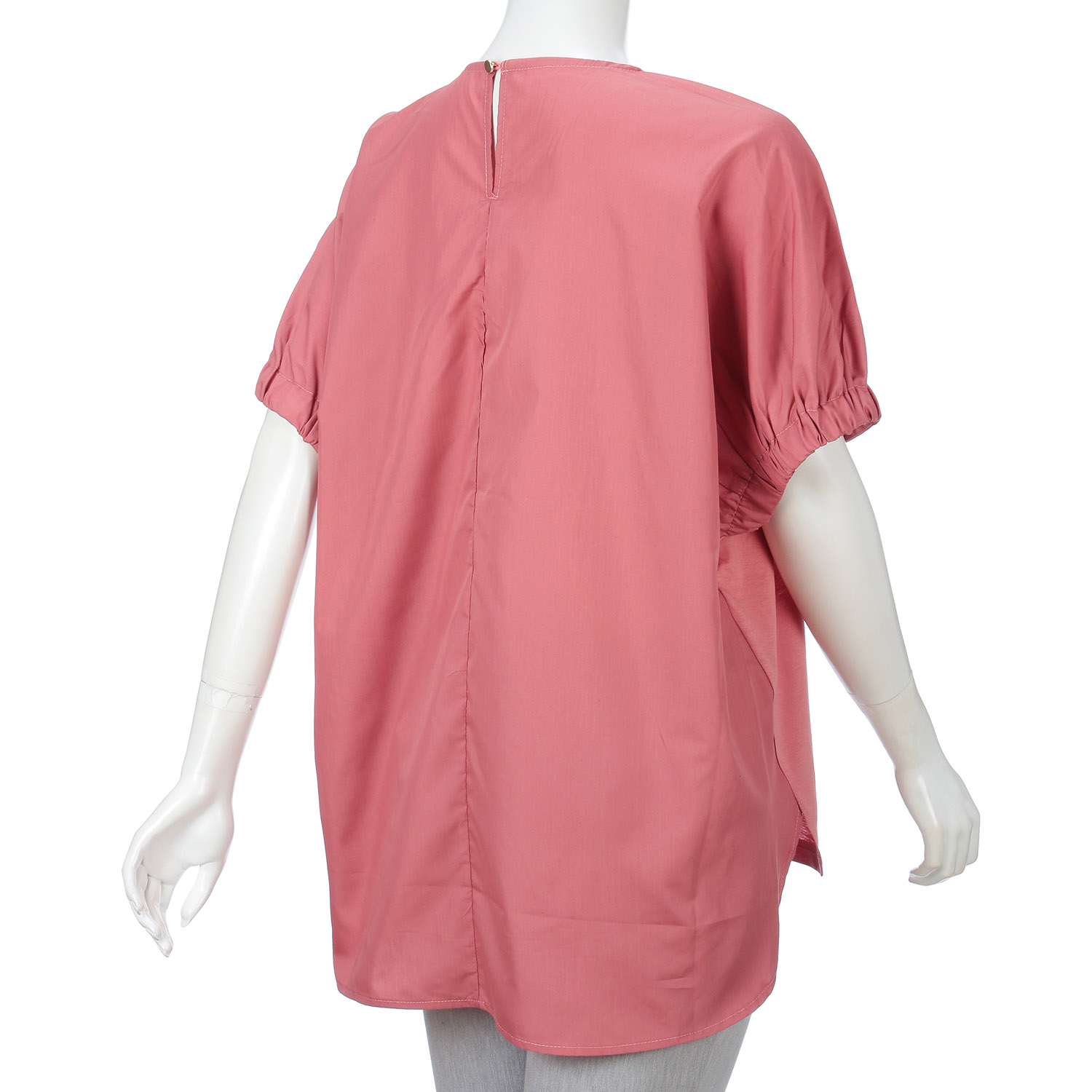 シルケット綿後身布帛使いプルオーバー - 画像10